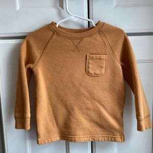 Cat & Jack Unisex Tan Crewneck Sweatshirt, Toddler Girl, Toddler Boy